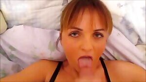 All over her face