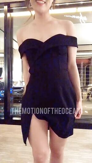 Would you guess that this petite Korean girl had this under her dress?