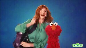 Christina Hendricks bouncing