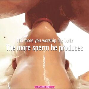 You'll be worshipping his balls for hours 💋 ~ MistressStella.com