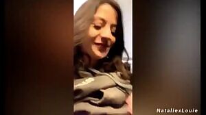 Blowing a BBC in the airplane bathroom