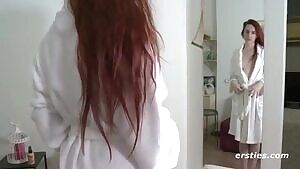 Claudia M disrobing.