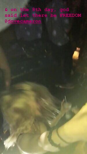Dove Cameron letting loose her inner slut