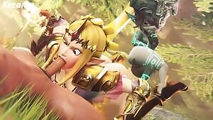 Zelda and Midna Bonding Moment