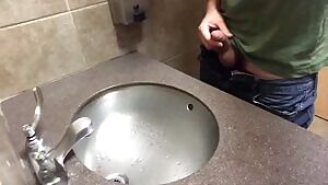 # 7 & 41 - piss all over public restroom and floor drain
