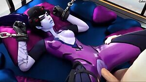 Widowmaker chained up