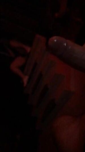 stroking my cock while she’s grounded