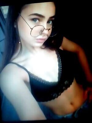 On her pretty face