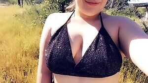 My swimsuit sparkles in the sunshine!