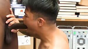 Asian shoplifter disciplined by officer