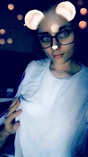 Dennis playing with my boobs before I sucked his cock last night! ;)