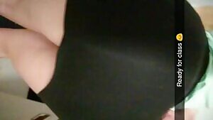 Skirt + Jewel butt plug = Risky fun ♡