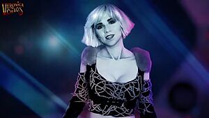 Chiana from Farscape Blowjob and Dildo Riding