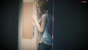 Rachel gets fucked while chloe peeks,