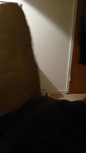 Stroking my cock, massive and hard. They say I hurt.