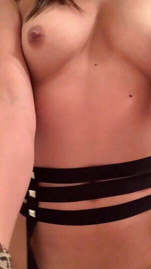 I usually prefer being completely naked, but strappy outfits are fun too