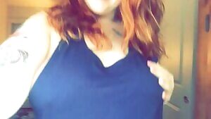 Pulling my shirt down...