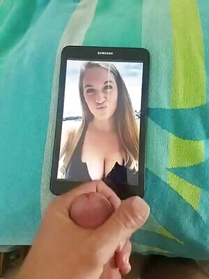 Sexy blonde teen with big tits gets a nice load