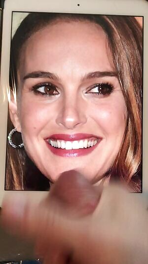 Absolutely smothering Natalie Portman with a huge load