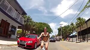 Katee On her Bike