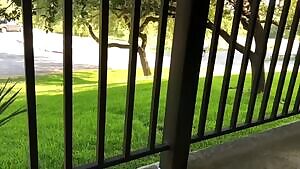 As promised, here’s a vid of me stroking my thick married cock outdoors on the balcony! For full length, click link in comments :-)