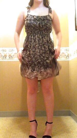 Just a plug under my church dress, that's a little too short, this week