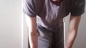 Grey sweatpants gif day