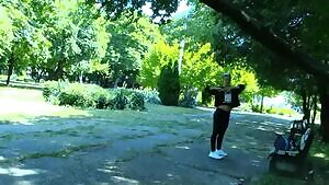 I want to fuck right now! Let's go to the park... - Outdoor GIF