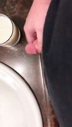 Cum into milk