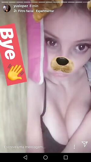 Purposeful nip slip on Instagram - Yus Lopez