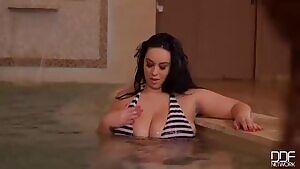 in the pool