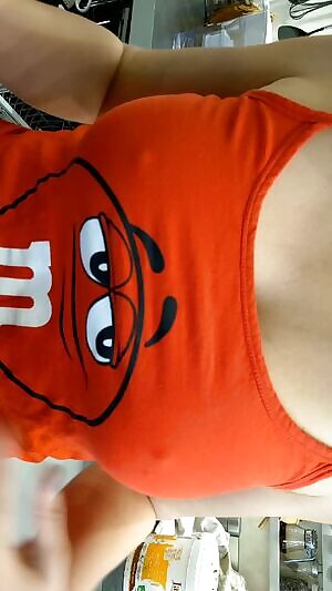 My nipples in the kitchen today morning