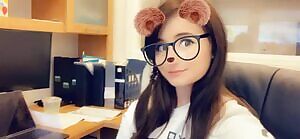 You walk into work still hard from the morning wood and your receptionist does this. Wyd?