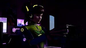 New Animation! D.Va and Tracer This Time