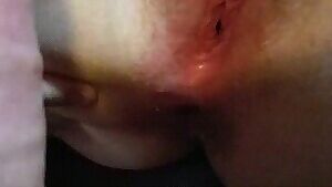licking my clit as y husband slips into my tight ass