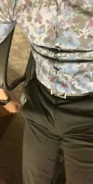 Bulging out at my desk at work. Almost caught