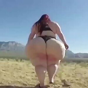 Sadie waddling in the country