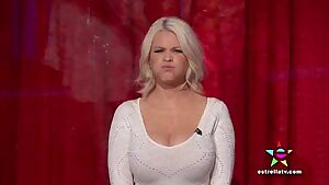 Carrie Keagan's Jiggling Rack on 'Noches con Platanito'
