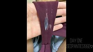 Gusset Timeline Video of Creamy Victoria Secret Thong