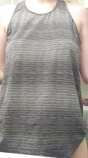 Been awhile but this fabric amd going braless got me feeling myself