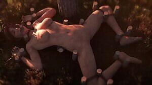 Lara tied up and fucked