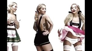 Came hard while watching Rita Ora parade her tits and ass for the camera