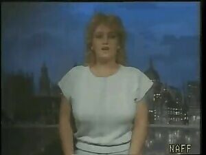 Lady on TV reveals her huge tittys