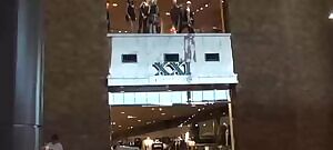 flashing at the mall