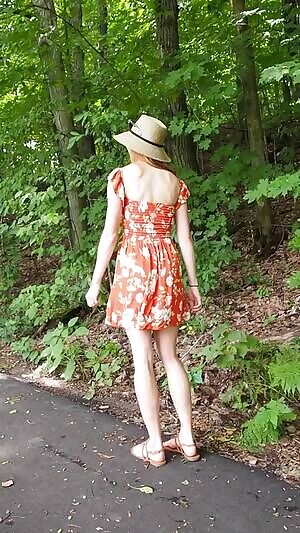 Feeling a bit risky on my hike! :)