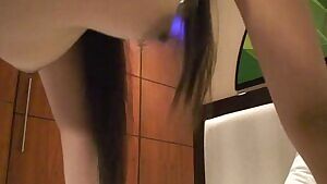 My Filipina showing me how her tiny tits hang