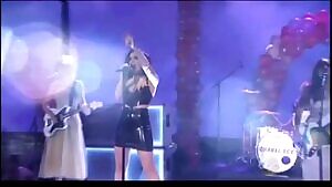 Charli XCX performing at the AMAs