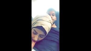 Very Beautiful Sexy Muslim Slut Wearing Hijab Blowjob Deepthroat In Car