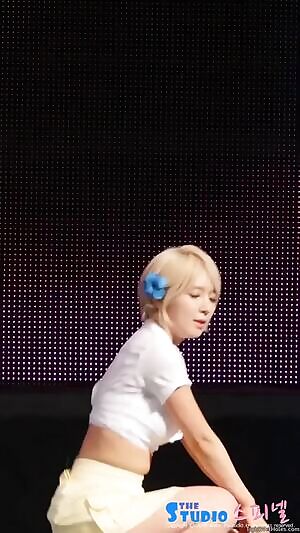 Sexy aisian in mini skirt