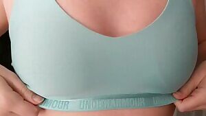 Sports bra titty drop